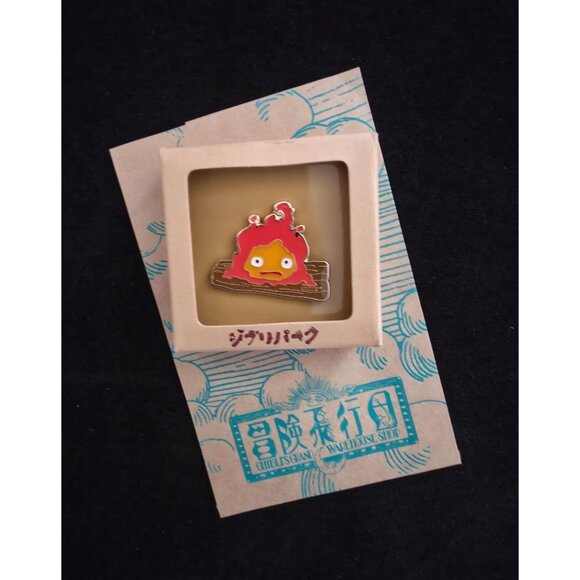 NEW Ghibli Park Japan Exclusive Howl's Moving Castle CALCIFER Enamel Pin Badge - Picture 1 of 4